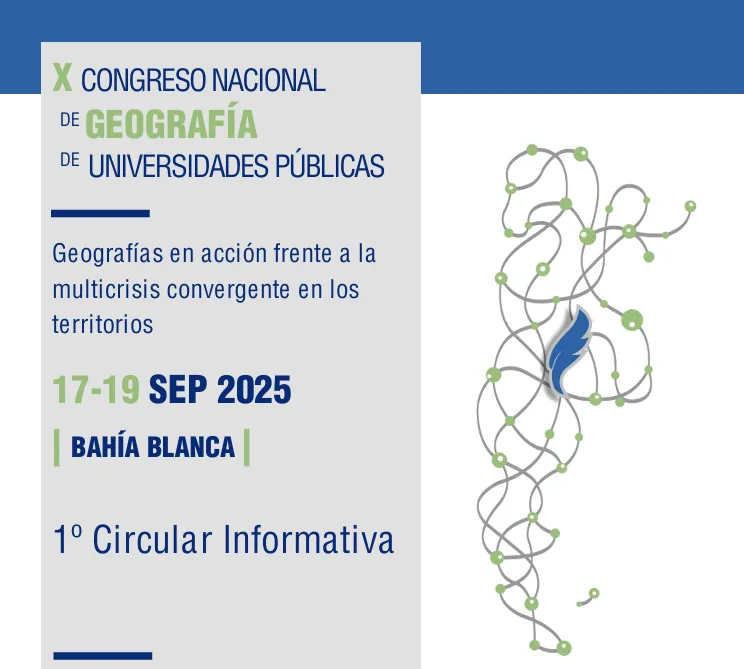 X Congreso Nacional de Geografía de Universidades Públicas