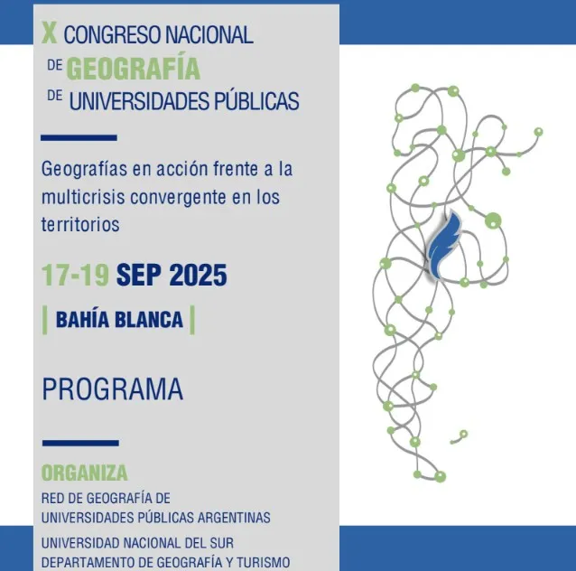 Programa X Congreso Nacional de Geografía de Universidades Públicas